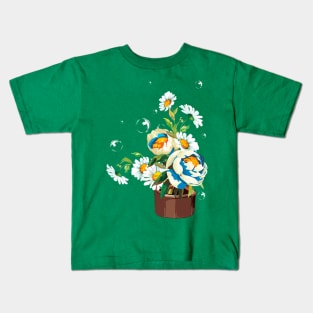 flowers painting Kids T-Shirt